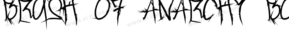 Brush Of Anarchy Bold字体转换